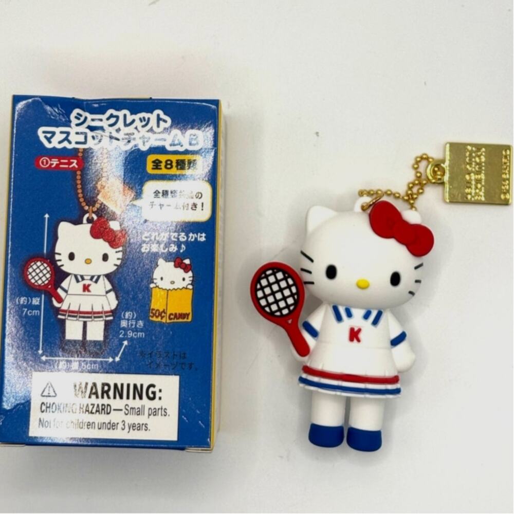 New Tennis Hello Kitty 50th Anniversary Exhibition Ltd. Ed. Charm 2025, Sanrio